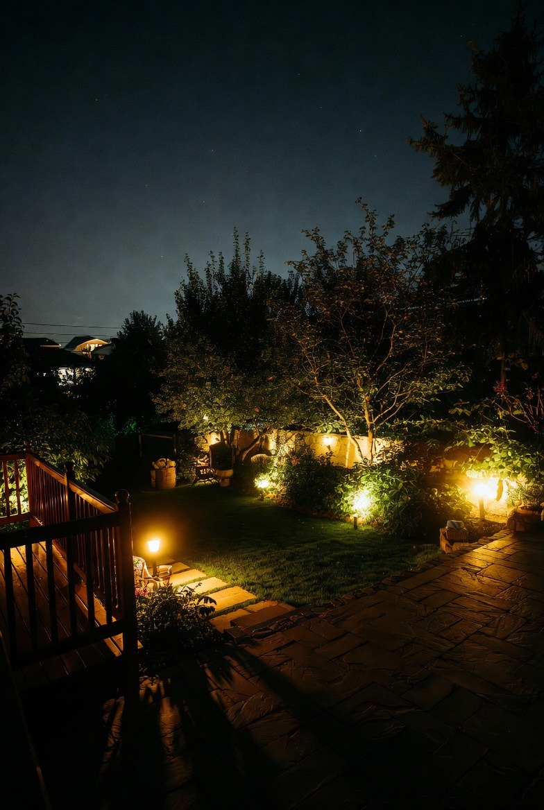 Deck and terrace lighting